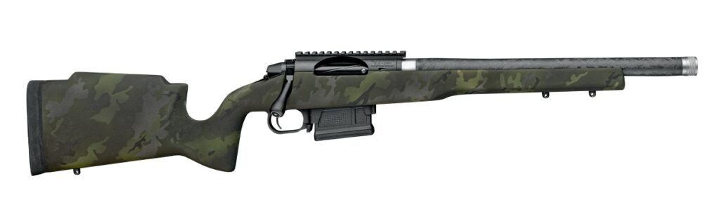 Proof Research 151143 Elevation MTR 2.0 22 ARC 4+1 16.50" Carbon Fiber Match Grade Threaded Barrel, Black receiver w/Picatinny Rail, Midnight Camo Proof Fixed Carbon Fiber Stock, Right Hand