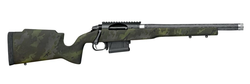 Proof Research 151341 Elevation MTR 6.5 Creedmoor 4+1 18" Carbon Fiber Match Grade Threaded Barrel, Black Receiver w/Picatinny Rail, Midnight Camo Proof Fixed Carbon Fiber Stock, Right Hand