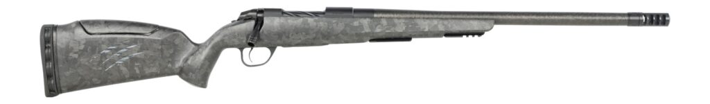 Fierce Firearms CT Rage LR Full Size 6.5 PRC 4+1 24" Carbon Fiber Match Grade Threaded Barrel, Black Cerakote Titanium Drilled & Tapped Receiver, Picatinny Rail Forend, Carbon Matrix Push Button Adj