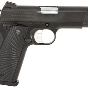 Tisas Arms 10100102 1911 Carry 45 ACP 8+1 4.25" Stainless Barrel, Black Cerakote Carbon Steel Serrated Slide, Black Cerakote Carbon Steel Frame, Black G10 Starburst Grip