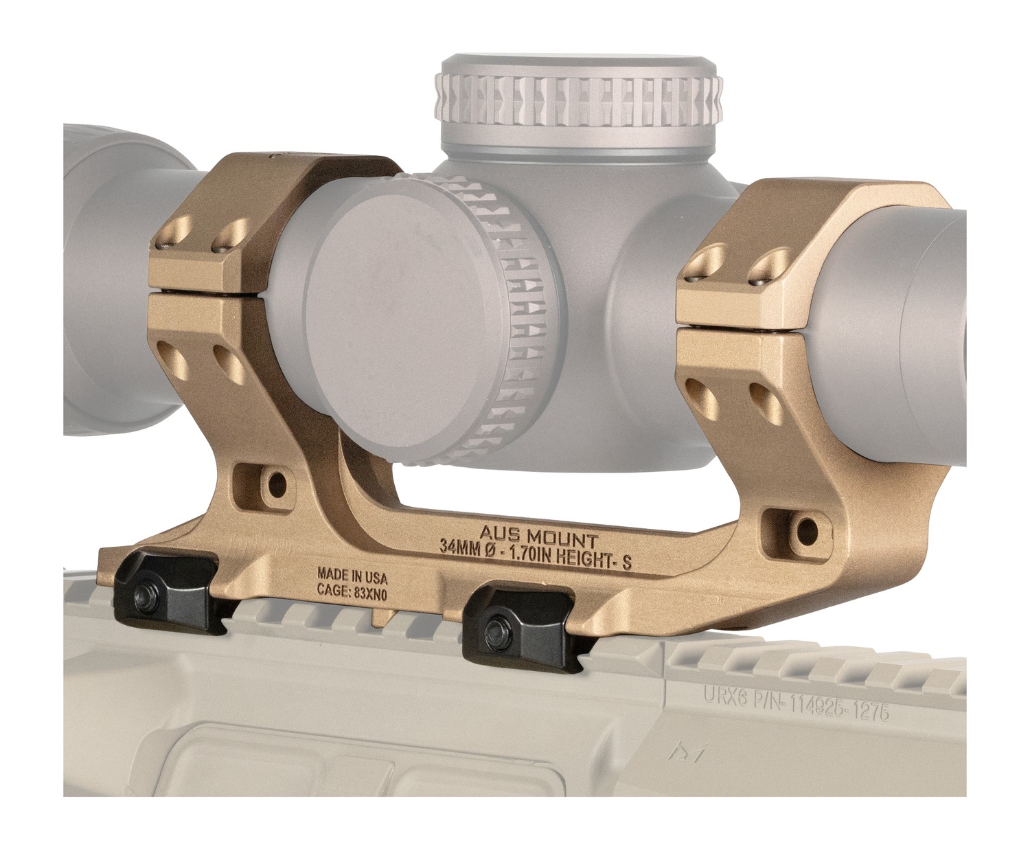 REPTILIA 100241 AUS 34MM OPTIC MOUNT 1.70" FDE