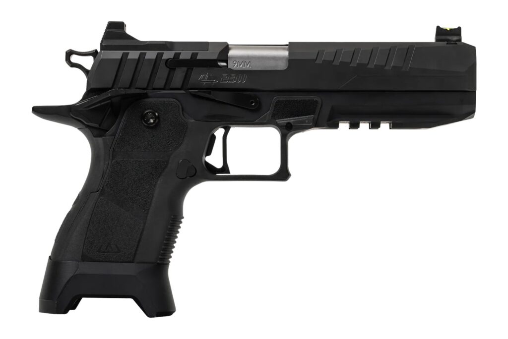 Oa Defense  2311  Full Size 9mm Luger 17+1 5" Stainless Barrel, Black Steel Optic Ready/Serrated Slide, Black Aluminum Frame w/Picatinny Rail, Black Polymer Grip, Ambidextrous