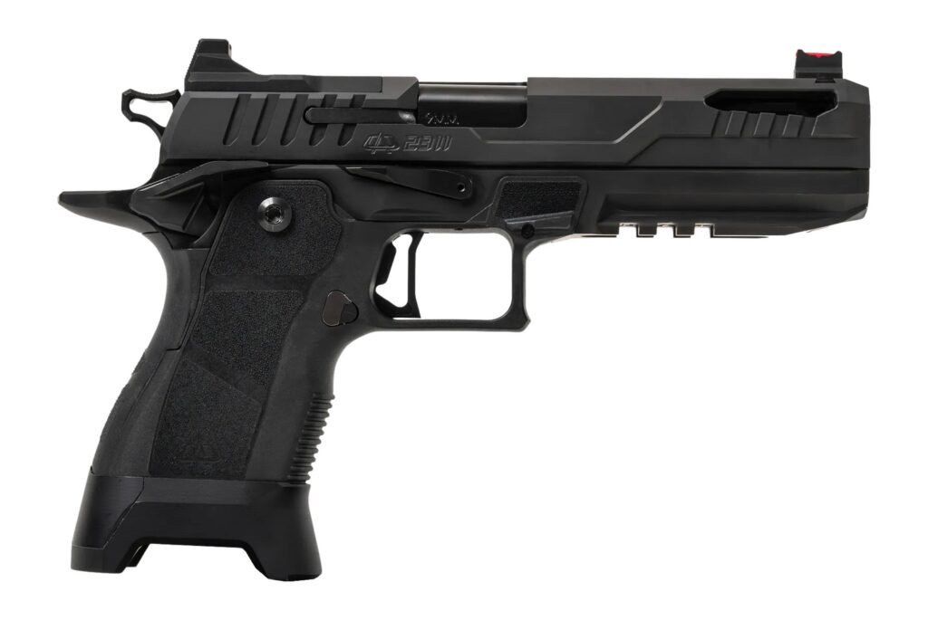 Oa Defense  2311 Pro Full Size 9mm Luger 21+1 5" Black DLC Black Steel Optic Ready/Serrated Slide, Aluminum Frame w/Picatinny Rail, Black Modular Grip, RMR Footprint