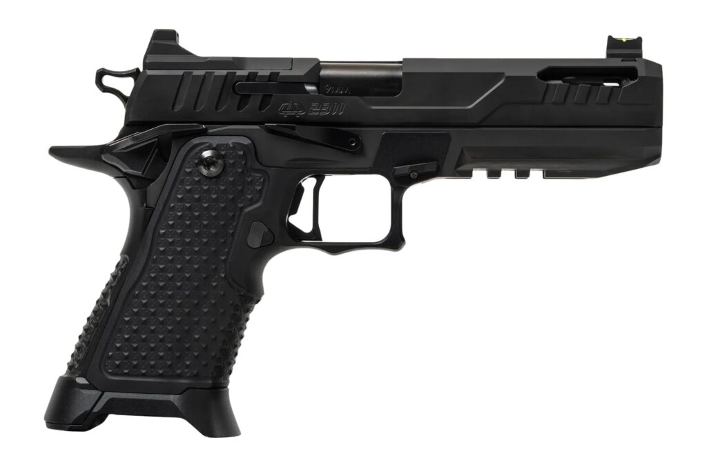 Oa Defense  2311 Pro Elite Full Size 9mm Luger 21+1 5" Ported Barrel, Black DLC Steel Optic Ready/Serrated Slide, Black Aluminum Frame w/Picatinny Rail, Black Aluminum Grip, Ambidextrous