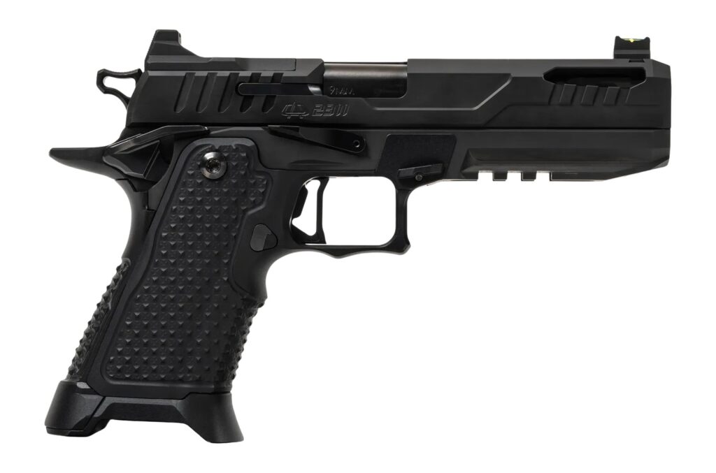 Oa Defense  2311 Pro Elite Full Size 9mm Luger 21+1 5" Black DLC Steel Optic Ready/Serrated Slide, Black Aluminum Frame w/Picatinny Rail, Black Aluminum Grip, Ambidextrous