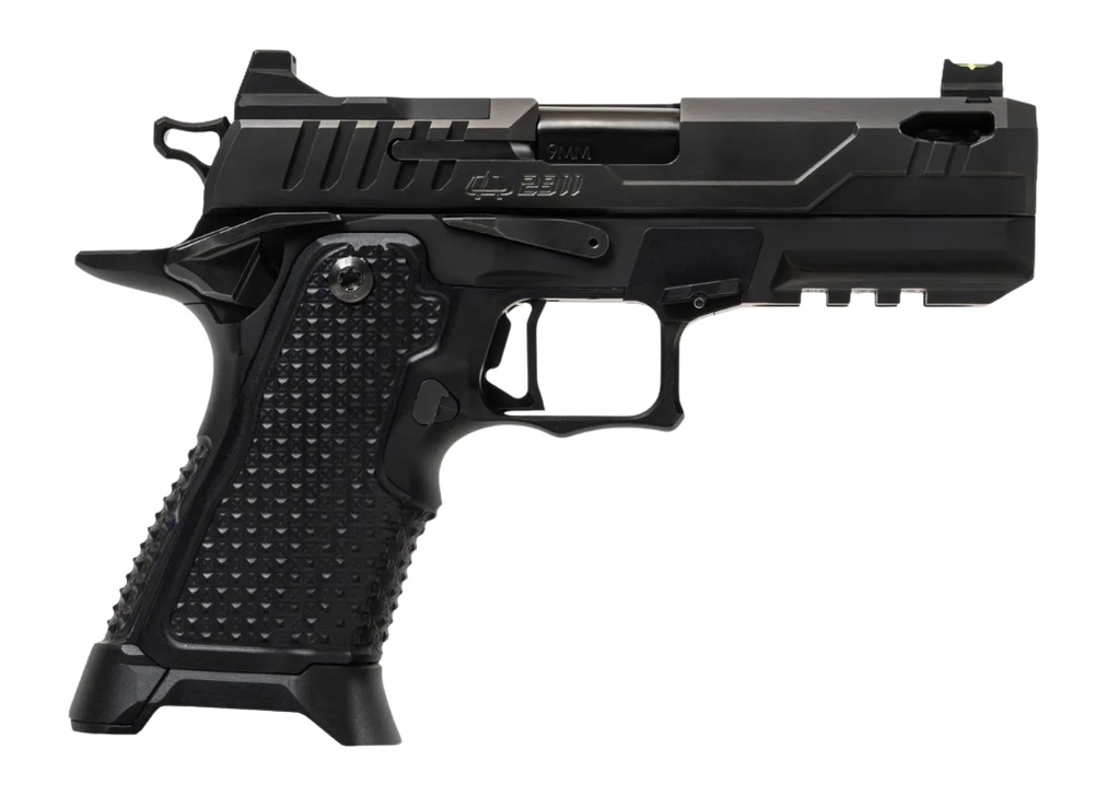 Oa Defense  2311 Pro Elite Compact Frame 9mm Luger 21+1 4.25" DLC Black Steel Optic Ready/Serrated Slide, Black Aluminum Frame w/Picatinny Rail, Black Aluminum Grip, Ambidextrous