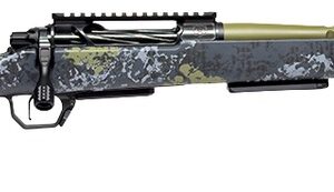 Horizon Firearms HRF-VE2-65CM-22R Venatic 2 6.5 Creedmoor 22" Sage Green Spiral Fluted Threaded Barrel, Black DLC Receiver w/Picatinny Rail, Arca Rail Forend, Artic Moss Iota EKO X Carbon Fiber Stock