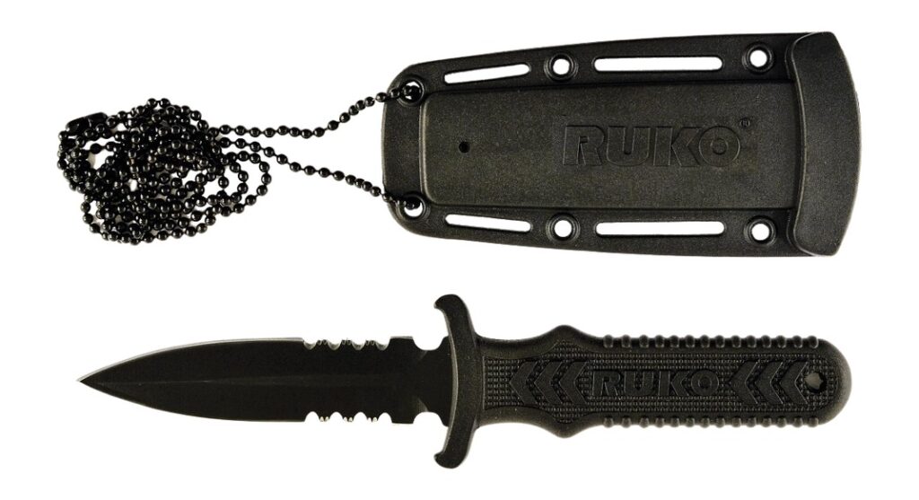 RUKO RUK0097 440A TIN 3"NECK/BOOT KNIFE