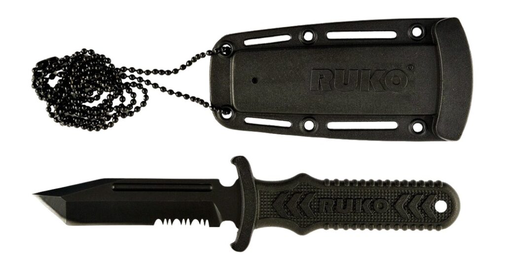 RUKO RUK0098 440A TIN 3"NECK/BOOT KNIFE