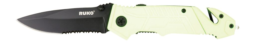 RUKO RUK0144SHG-CS 440A 3-1/4"HIVIZ GRN FOLDING