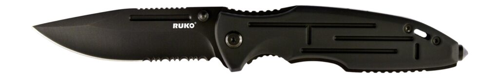 RUKO RUK0153 440A 3-1/2"BLK ANODIZED FOLDING