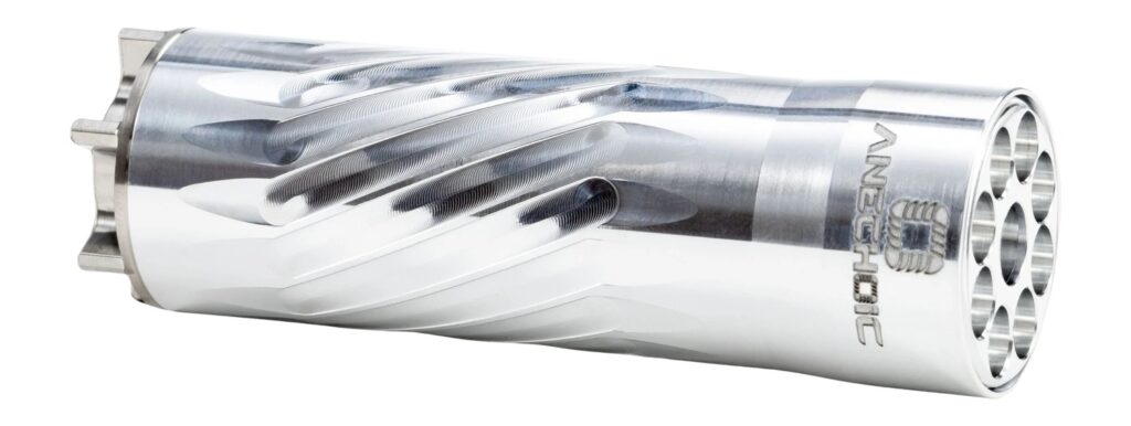 Anechoic PSQ-RA Pipsqueak 22 22LR/22WMR/17HMR 1.10" Raw Aluminum/Titanium 1/2"x28