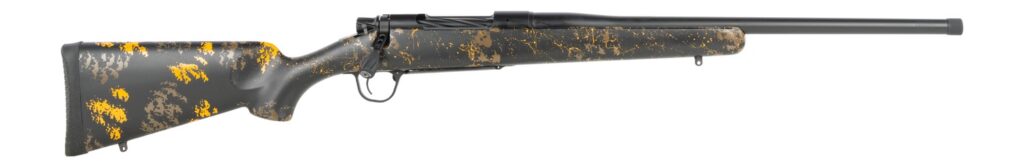 Christensen Arms 8010135500 Mesa FFT Buckmasters Full Size 6.5 PRC 22" Black Cerakote Match Grade Threaded Barrel, Black Cerakote Stainless Steel Drilled & Tapped Receiver, Black w/Orange Sporter FFT