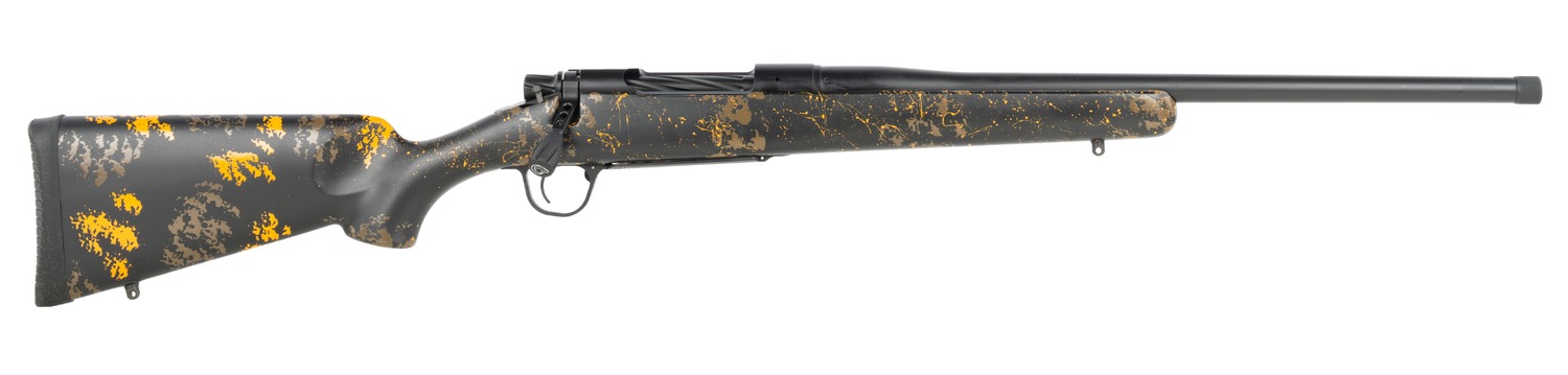 Christensen Arms 8010135600 Mesa FFT Buckmasters 300 Win Mag 22" Black Cerakote Match Grade Threaded Barrel, Black Cerakote Stainless Steel Drilled & Tapped Receiver, Black w/Orange Sporter FFT Carbon