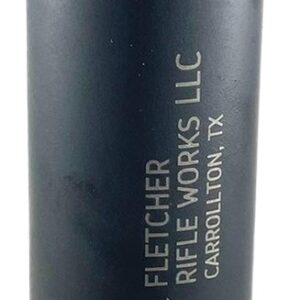 Fletcher Rifle Works WESTON8BLK Weston-8 30Cal 1.62" Black Stainless Steel 1.375"x24