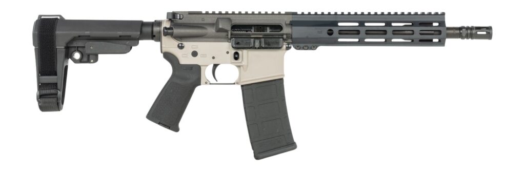 Shark Coast Tactical SCC07213MAX-P Maxim  5.56 NATO 30+1 10.50" Black Nitride Threaded Barrel, Aluminum Receiver w/Picatinny Rail, M-LOK Handguard, Polymer SB Tactical SBA3 Brace, Polymer Grip
