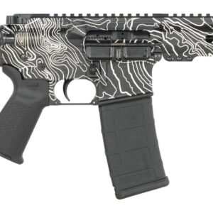 Shark Coast Tactical SCC07312TOPO-P Topography 5.56 NATO 30+1 10.50" Black Nitride Threaded Barrel, Aluminum Receiver w/Picatinny Rail, M-LOK Handguard, Black Polymer SB Tactical SBA3 Brace, Polymer