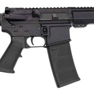 Andro Corp Industries 30010HB ACI-15 Halo 300 Blackout 30+1 10" Black Nitride Threaded Barrel, Black Anodized Aluminum Receiver w/Picatinny Rail, M-LOK Handguard, Black Polymer SBA3 Pistol Brace, A2 G
