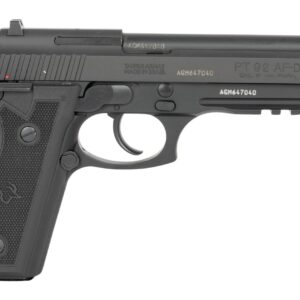 Taurus 1-920151-6MAG 92 Full Size 9mm Luger 18+1 5" Matte Matte Stainless Steel Barrel, Alloy Steel Serrated Slide, Black Anodized Aluminum Frame w/Beavertail & Picatinny Rail, Black Hogue G10 Grip,