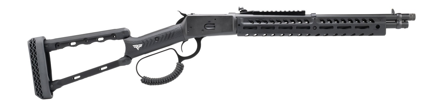 Rossi 920441613-TBRP R92 44 Mag 8+1 16.50" Black Cerakote Alloy Steel Threaded Barrel & Drilled & Tapped Receiver, Black Fixed Wood Stock
