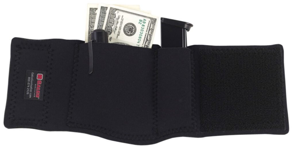 Galco CAS Ankle Safe  Fits Springfield SA-35 13" Hook & Loop Mount Black Neoprene