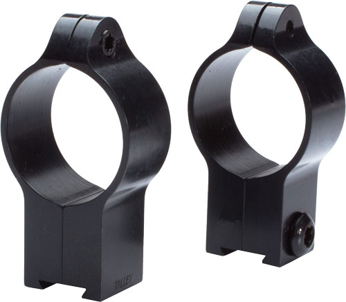 TALLEY RINGS HIGH 1" ANSCHUTZ - RIMFIRE DOVETAIL BLACK