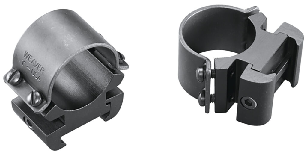 Weaver Mounts 49144 Sure Grip Windage Adjustable Rings Matte Black 1" High