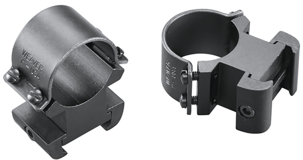 Weaver Mounts 49145 Sure Grip Windage Adjustable Rings Matte Black 1" Extra High