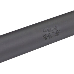 Sig Sauer SRD22X SRD22X 22 LR 1" Black Titanium Tube w/17 4 Stainless Steel Baffles 1/2" 28 tpi