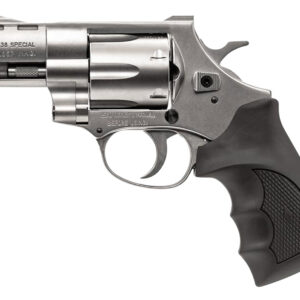Weihrauch Guns 770127 Windicator 357 Mag 6rd Shot 2" Nickel Steel Barrel & Cylinder w/Aluminum Frame Black Rubber Grip
