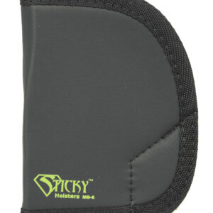Sticky Holsters MD6 MD-6 Black/Green Latex Free Rubber Fits Ruger SP101 Ambidextrous