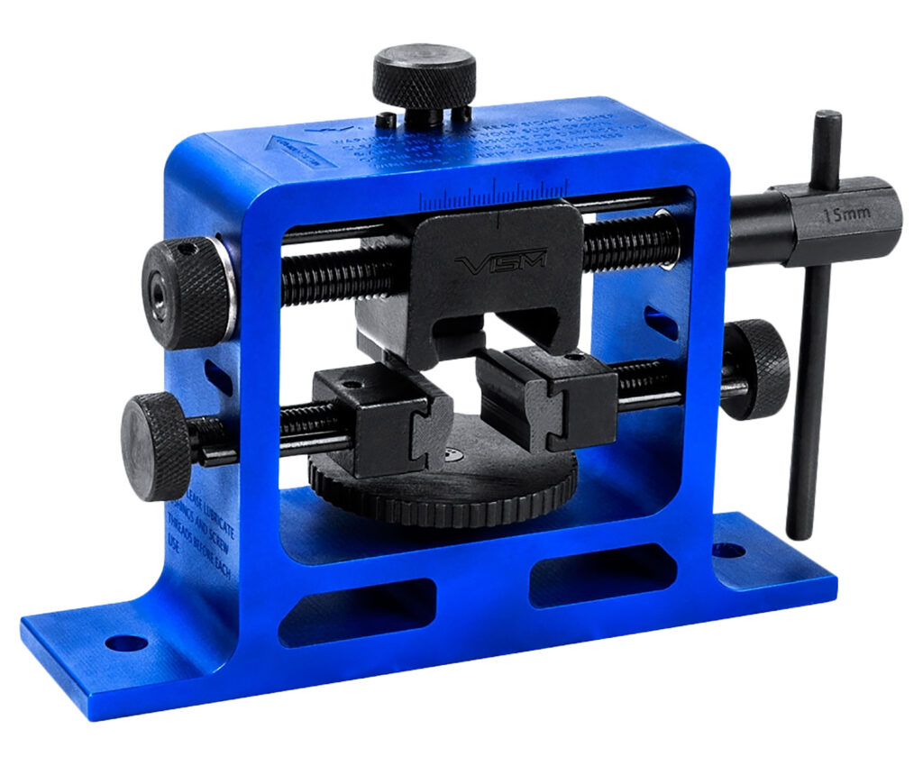 NcStar VTUPRS Universal Pistol Rear Sight Tool Tool Black/Blue Steel/Aluminum Universal Pistol Steel Handle