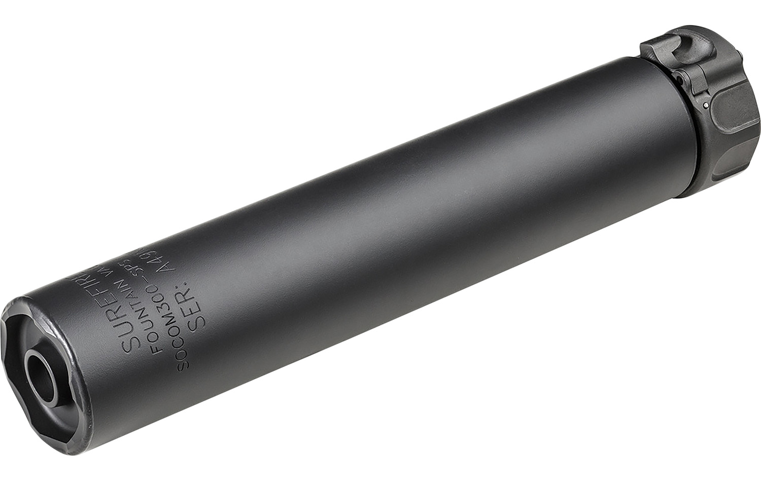 SureFire SOCOM300SPSB SOCOM300-SPS 300 Blackout 7.9" 1.5" Diameter Aluminum/Stainless Steel Black