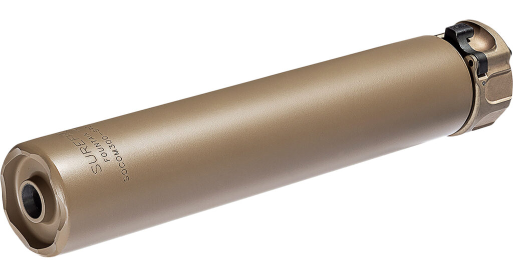 SureFire SOCOM300SPSD SOCOM300-SPS 300 Blackout 7.9" 1.5" Diameter Aluminum/Stainless Steel Flat Dark Earth