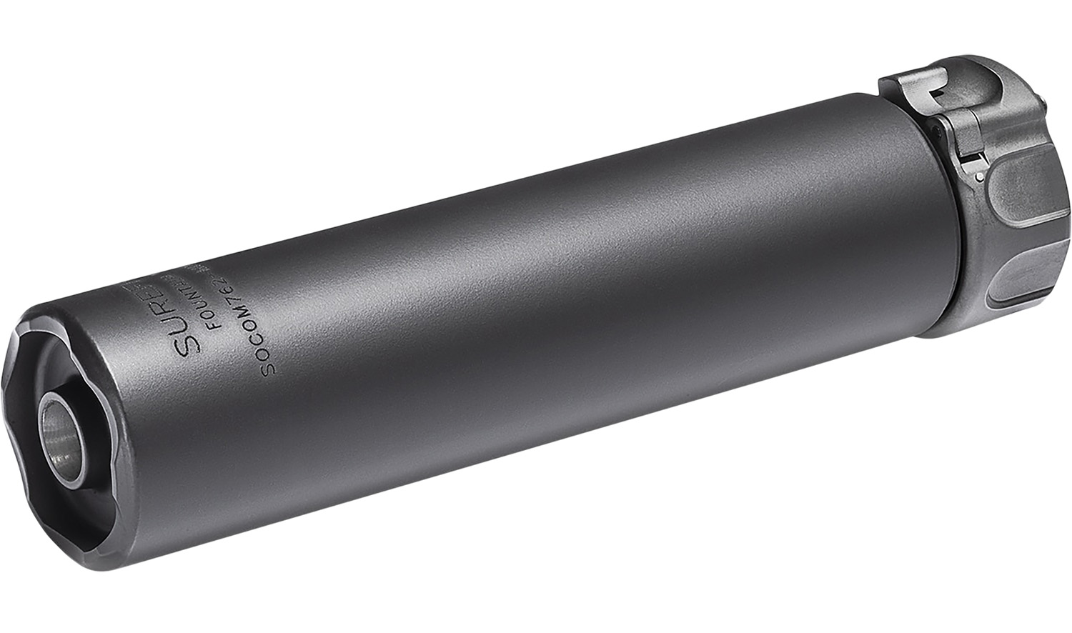 SureFire SOCOM762MINI SOCOM762-MINI2 7.62mm 1.50" Diameter Black Aluminum/Stainless Steel