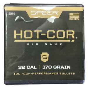 Speer 2259 Hot-Cor  32Cal 170gr Soft Point Flat Nose 100 Per Box/5 Case