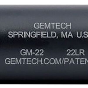 Gemtech 12127 GM-22 22 LR 5" 1" 1/2"x28 tpi Black Cerakote Aluminum