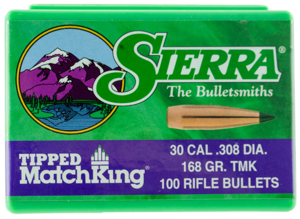 Sierra 7768 Tipped MatchKing 30Cal 168gr Tipped MatchKing 100/Box