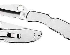 Spyderco C10P Endura II 3.88" Folding Drop Point Plain VG-10 Stainless Steel Blade/Stainless Handle