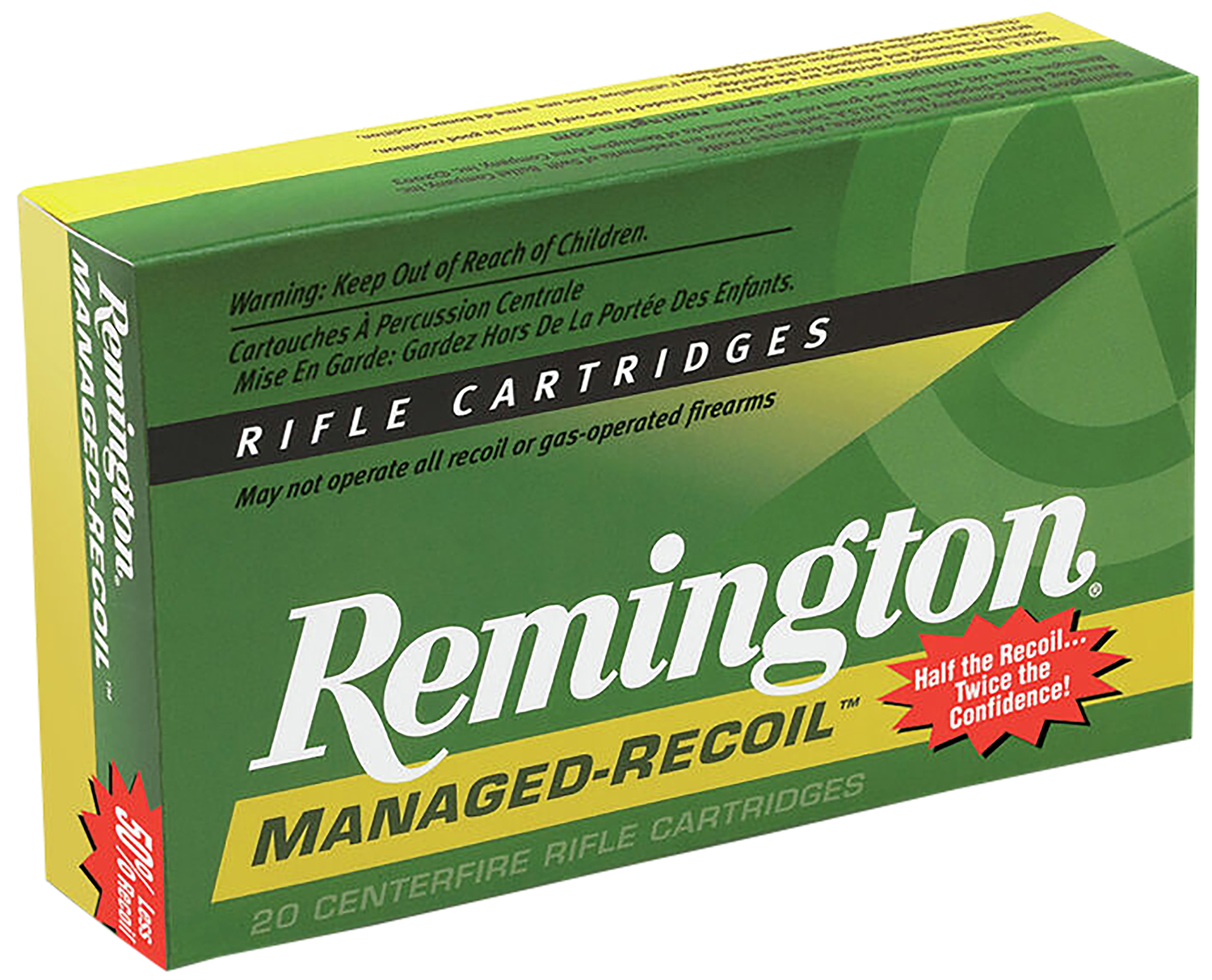 Remington Ammunition 27644 Managed-Recoil 30-30Win 125gr Soft Point Core Lokt 20 Per Box/10 Case