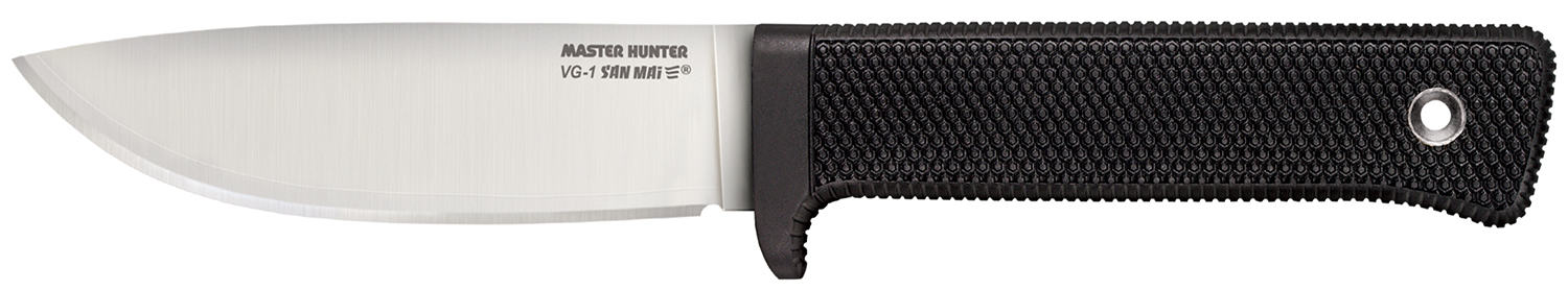 Cold Steel 36JSK Master Hunter 4.50" Fixed Plain Drop Point VG-1 San Mai III Blade/Black Kray-Ex Handle