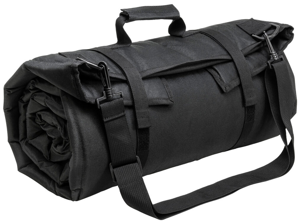 NcStar CVSHMR2957B Roll Up Shooting Mat Black PVC 69"L x 35" H