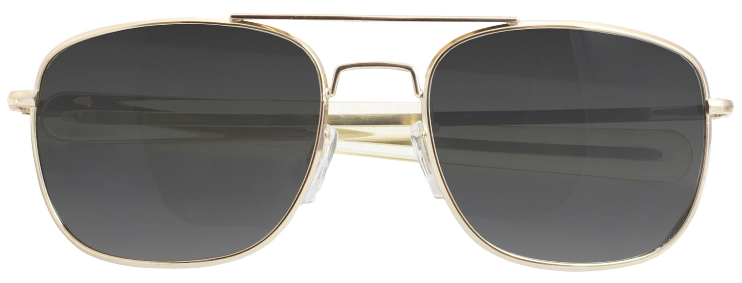 Humvee Adventure Gear HMV52BGOLD Sunglasses Adult Gray Lens MIL-PRF-31013 Gold Frame
