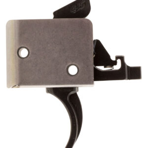 CMC Triggers 92502 Drop-In Two-Stage Curved Trigger w/ 2 lbs Draw Weight & Black/Silver Finish