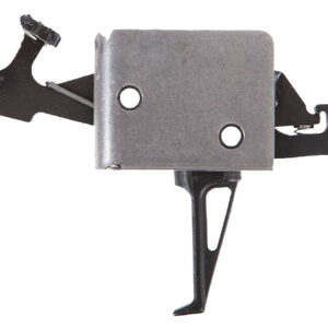 CMC Triggers 92504 Drop-In Two-Stage Flat Trigger w/ 2 lbs Draw Weight & Black/Silver Finish