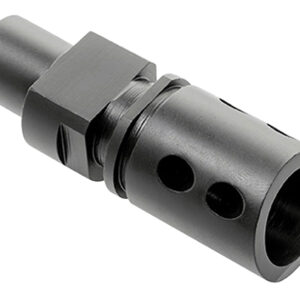 CMMG 57DA5BE Flash Hider Black Steel with M12x1 LH Threads for 5.7x28mm FN PS90