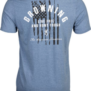 BROWNING SS T-SHIRT HUNT TOUGH - BLUE XXLARGE