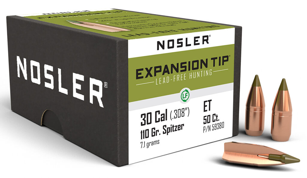 Nosler 59380 E-Tip 30Cal 110gr Spitzer 50/Box