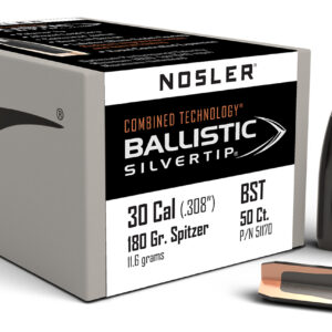 Nosler 51170 Ballistic Silvertip 30Cal 180gr Spitzer Point 50/Box