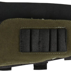 Allen 20550 Buttstock Shell Holder Black/Green Cordura Capacity 5rd Rifle Buttstock Mount